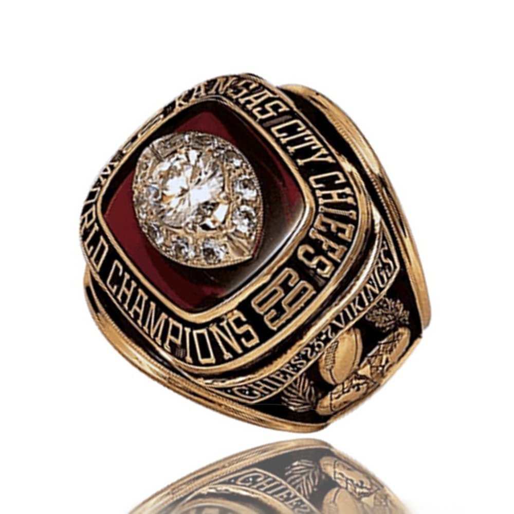 Kansas City Chiefs Championship Ring 1969 Fan Edition Gold‎